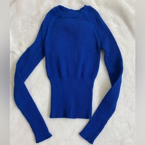 Forever 21 Royal Blue Ribbed Sweater